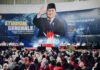 Kehadiran Menteri Pertahanan Republik Indonesia (Menhan RI), Prabowo Subianto mampu menghipnotis ribuan mahasiswa Universitas Muhammadiyah Malang (UMM), Kamis (27/09/2023).