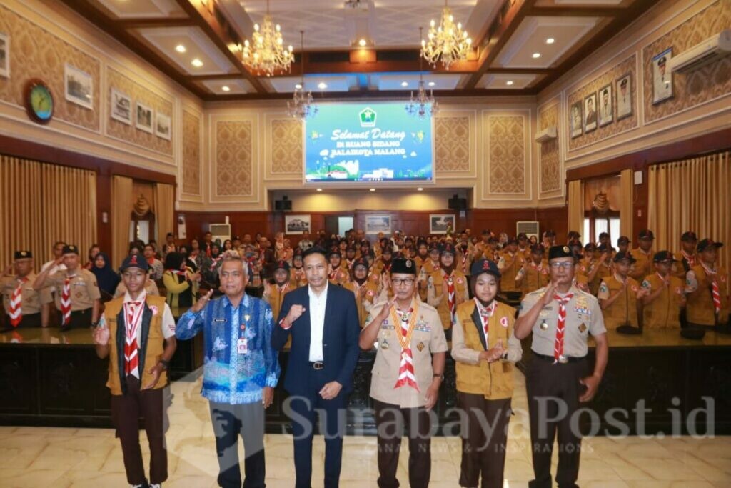 Lepas Kontingen Jambore, Pj. Walikota Wahyu : Jadikan Pramuka Wadah Mencetak Generasi Muda Yang Tangguh dan Handal (ist)