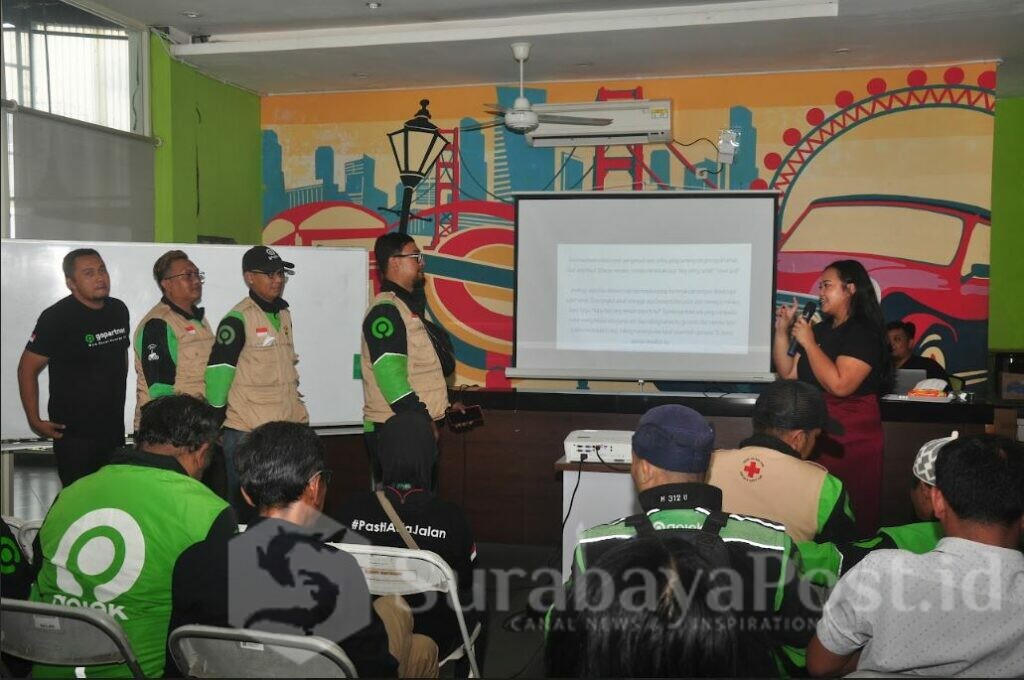 Mitra Gojek di wilayah Malang, Jawa Timur, mendapatkan pelatihan dan edukasi terkait antikekerasan seksual melalui bengkel belajar mitra (BBM) kolaborasi dengan berbagai pihak. (ist)
