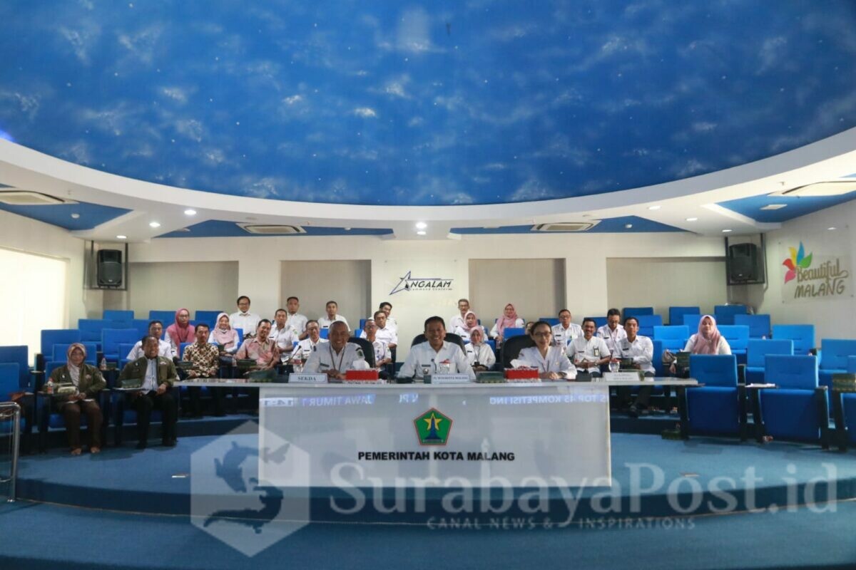 Pj. Wali Kota Malang, Dr. Ir. Wahyu Hidayat, MM menyampaikan presentasi dan mengikuti sesi wawancara untuk inovasi "Laskar Perencana" pada Kompetisi Inovasi Pelayanan Publik (Kovablik) Jawa Timur tahun 2023. (ist)