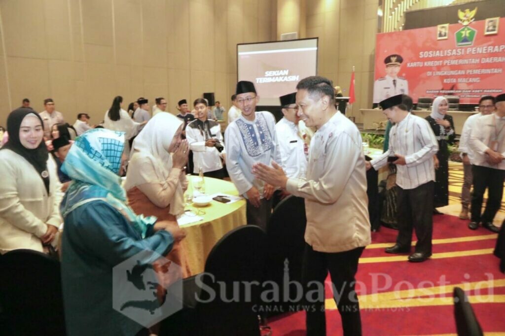 Pj. Walikota Malang, Wahyu Hidayat dalam kegiatan Sosialisasi Penerapan Kartu Kredit Pemerintah Daerah (ist)
