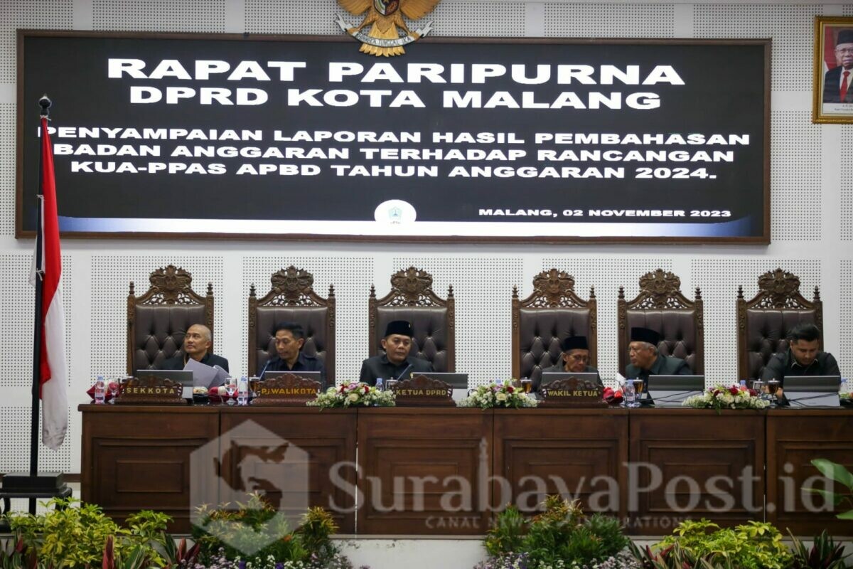 Paripurna Rancangan KUA dan PPAS, DPRD Kota Malang Sampaikan Sembilan Poin Penting. (Dok. DPRD Kota Malang)