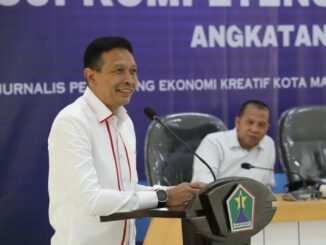 Pj. Walikota Malang, Wahyu Hidayat menutup secara resmi Uji kompetensi wartawan PWI Malang Jawa angkatan 54 dan 55. (Dok. Prokompim)