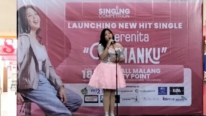 Sherenita, Gadis Belia Asal Kota Malang Launching Single Perdana Berjudul "Temanku" pada Sabtu (18/11/2023).