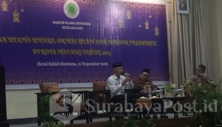 Sarasehan Ulama Umaro ormas Islam dan Pondok pesantren yang dihadiri Ketua DPRD Kota Malang (ist)