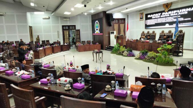Rapat Paripurna DPRD Kota Malang, Forkopimda sampaikan duka atas meninggalnya mantan Walikota Batu, Eddy Rumpoko