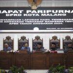 DPRD Kota Malang menyampaikan hasil pembahasan Badan Anggaran terhadap Ranperda APBD 2024 dalam rapat paripurna yang digelar di Gedung DPRD Kota Malang, Rabu (29/11/2023).