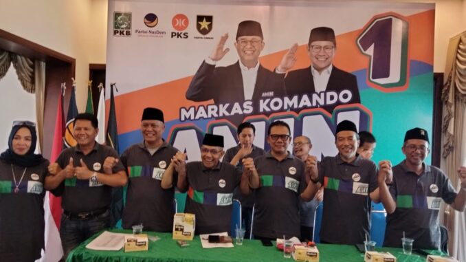 Tim pemenangan pasangan calon presiden dan wakil presiden AMIN (Anies Baswedan dan Muhaimin Iskandar) wilayah Kota Malang siap menangkan AMIN.
