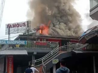 Diduga Korsleting Listrik, Tempat Hiburan Malam di Madiun Terbakar