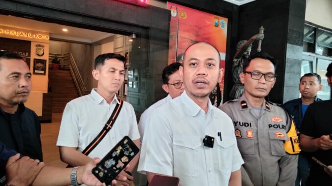 Kasat Reskrim Polresta Malang Kota, Kompol Danang Yudanto saat menyampaikan kepada wartawan terkait isu begal
