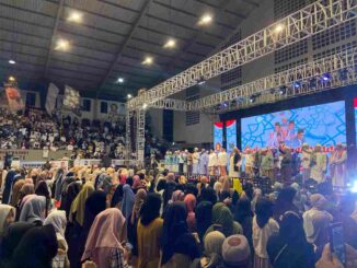 Doakan Pemilu Damai, Santri dan Tim Pemenangan Prabowo - Gibran di Malang, Gelar Sholawat Kebangsaan di GOR BIMA SAKTI Kota Malang