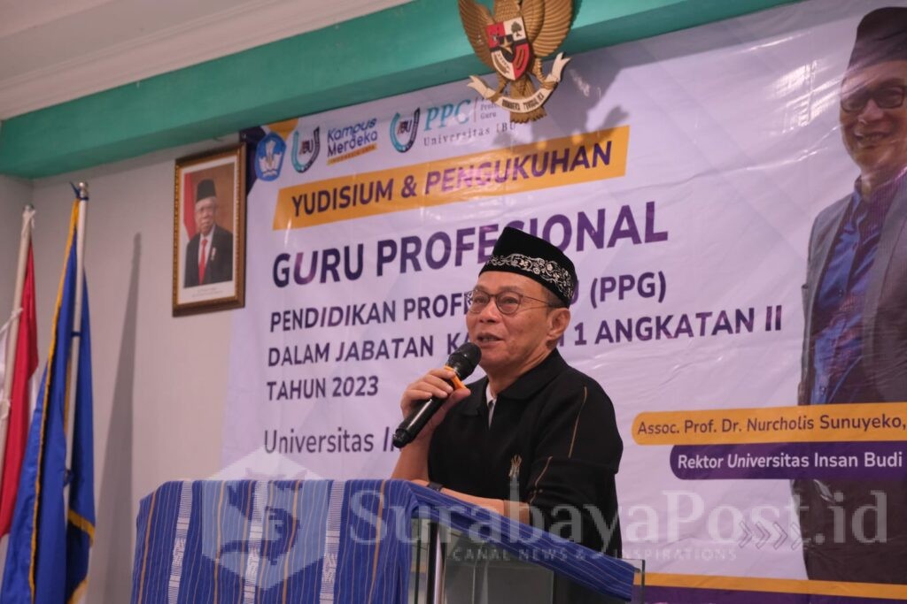 Rektor UIBU Malang, ass.Prof. Dr. H Nurcholis Sunuyeko, M.Si