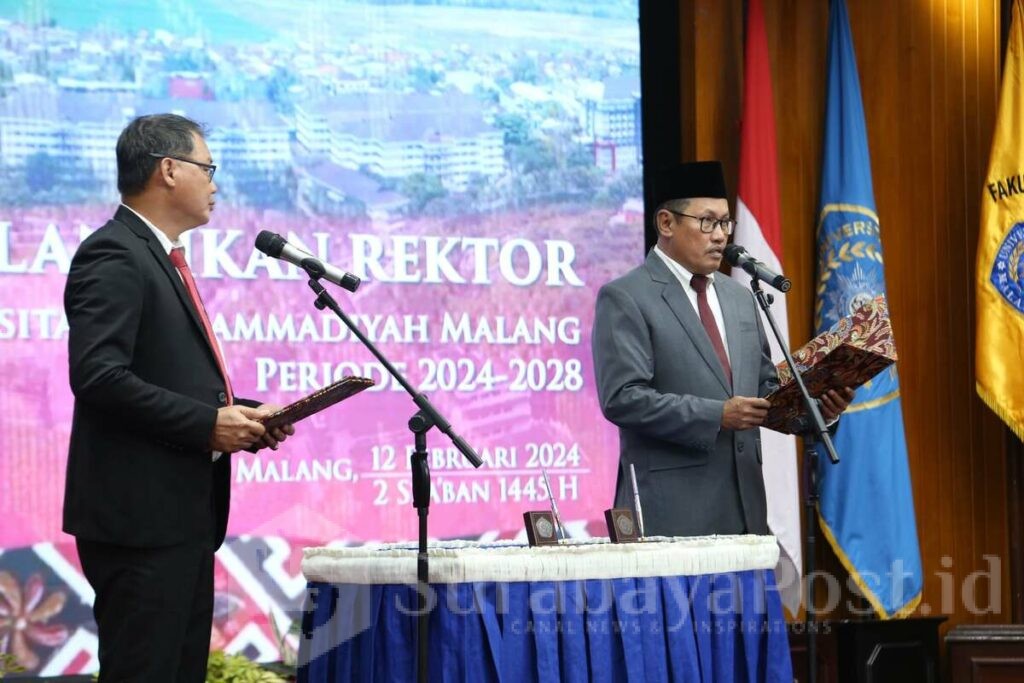 Prof. Nazaruddin Resmi Dilantik Sebagai Rektor UMM Periode 2024-2028