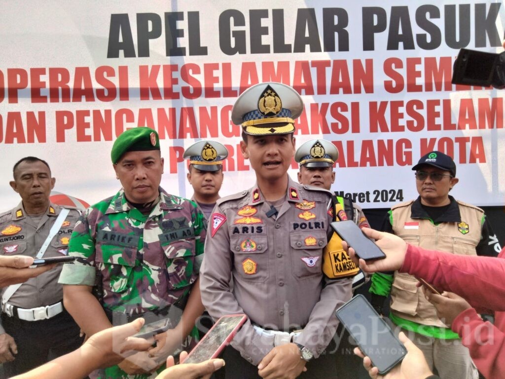 Kasat Lantas Polresta Malang Kota, Kompol Aristianto Budi Sutrisno saat memberikan keterangan kepada wartawan