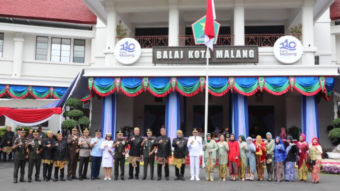 HUT ke-110 Kota Malang, Pj, Walikota Wahyu Ajak Seluruh Komunitas Saling Berselaras. (Sumber Prokompim)