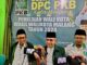 Ketua DPC PKB Kota Malang, H.Fatchullah saat memberikan keterangan kepada wartawan