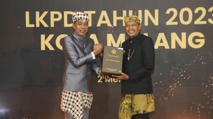 Pemerintah Kota Malang kembali menerima predikat Wajar Tanpa Pengecualian (WTP) untuk yang ke-13 kalinya. (Sumber Prokompim)