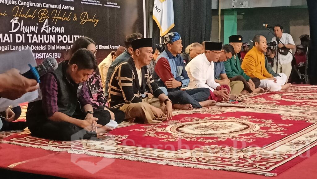 Suasana silaturahmi dan halalbihalal serta dialog Bumi Arema Damai di Kampus C Universitas IBU Malang