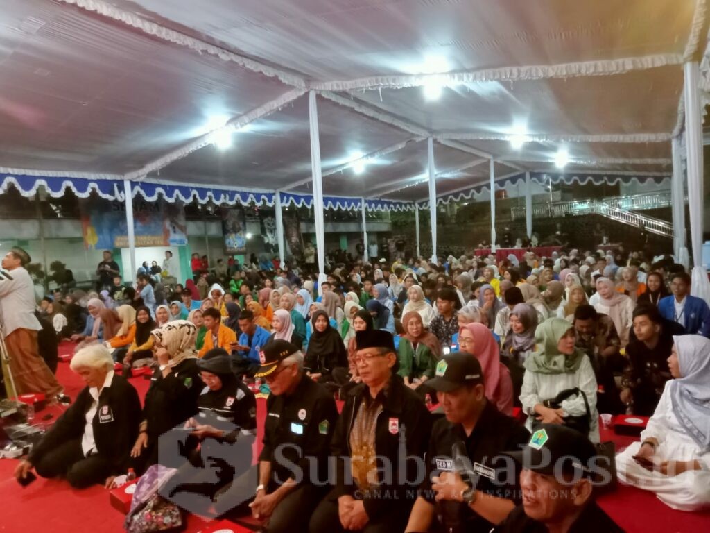 Ratusan peserta hadir dalam silaturahmi dan halalbihalal serta dialog Bumi Arema Damai di Kampus C Universitas IBU