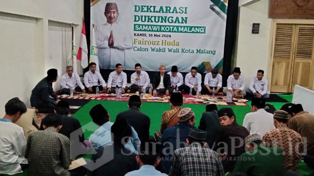 Deklarasi yang digelar Samawi didukung ratusan santri di Kota Malang