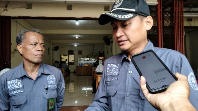 Mohan Ayusta, Ketua Tim Eksekusi Pengadilan Negeri Kota Malang, saat ditemui awak media, Senin (20/05/2024)