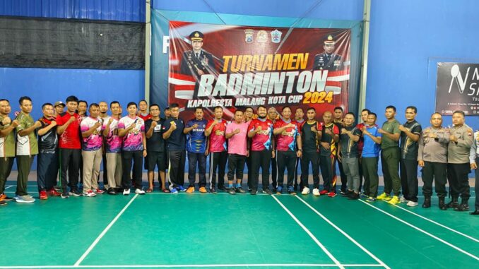 Peringati Hari Bhayangkara Ke-78, Polresta Malang Kota Gelar Turnamen Badminton Piala Kapolresta, Senin (27/05/2024)