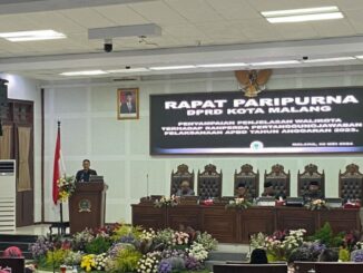 Suasana Rapat Paripurna penyampaian penjelasan Wali Kota Malang, Kamis (30/05/2024)