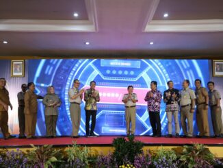 Hadiri Launching Sertifikat Elektronik, Pj. Walikota Wahyu Hidayat: Makin Mudah Urus Sertifikat Tanah. (Sumber Prokompim)