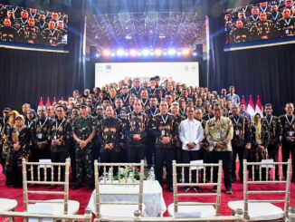 Gelaran Rakernas APEKSI dibuka secara resmi oleh Presiden RI, Ir. H. Joko Widodo di Dome BSCC Balikpapan., Kalimantan Timur, Selasa 4 Juni 2024. (Sumber Prokompim)