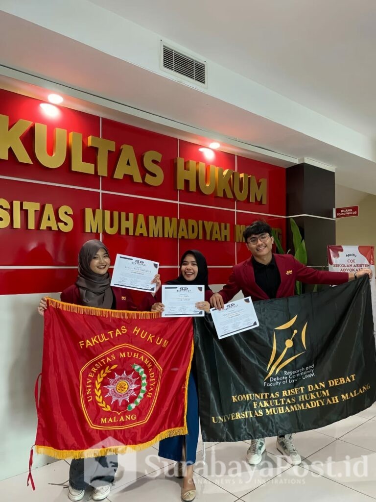 Kaji Tindak Pidana Anak, Mahasiswa UMM Menangi Debat Nasional. (Dok. Humas UMM)