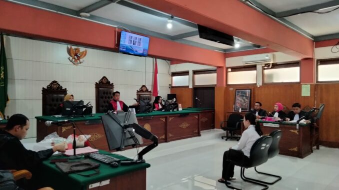 Sidang lanjutan dengan terdakwa Indah kembali digelar di Pengadilan Negeri Kota Malang, Jumat (21/06/2024)