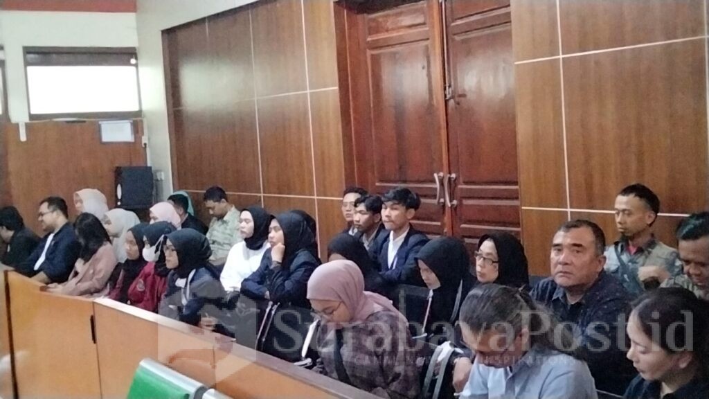 Suasana persidangan di ruang Cakra Pengadilan Negeri Kota Malang