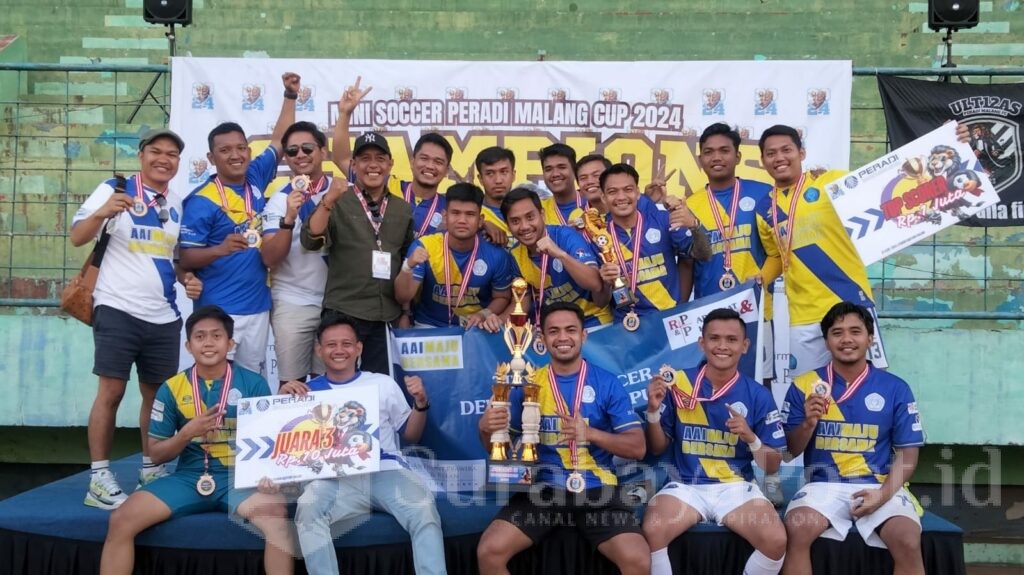 Inilah tim peraih juara tiga turnamen Mini Soccer Peradi Malang Cup 2024