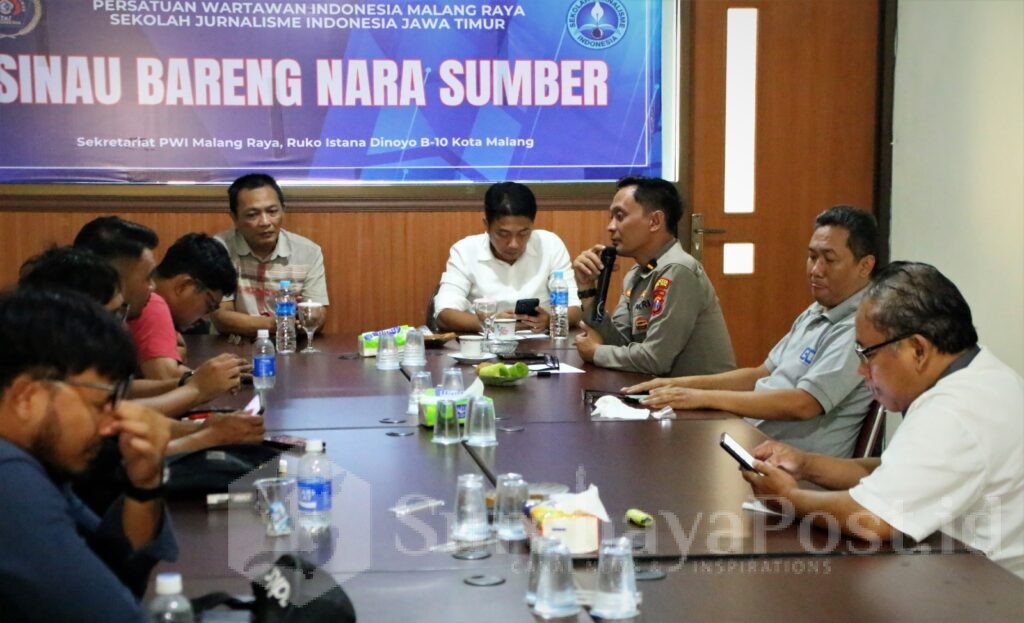 Gandeng PWI Malang Raya, Polresta Malang Kota Siap Wujudkan Pilkada 2024 Damai, Senin (16/07/2024)