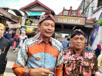 Pj. Wali Kota Malang, Wahyu Hidayat usai mendampingi Menparekraf Sandiaga Uno di Heritage Kayutangan