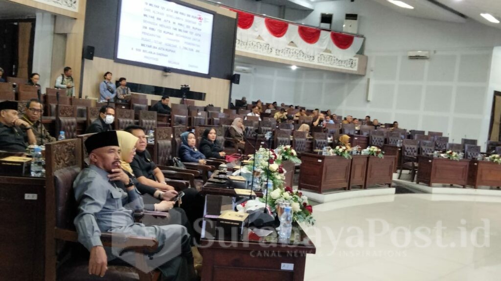 Suasana sidang paripurna DPRD Kota Malang