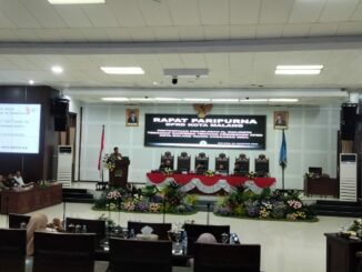 Suasana rapat Paripurna DPRD Kota Malang terkait Ranperda perubahan APBD 2024, Senin (05/08/2024)