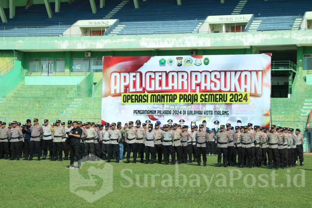 Pose bersama usai gelaran apel gabungan Operasi Mantap Praja Semeru 2024