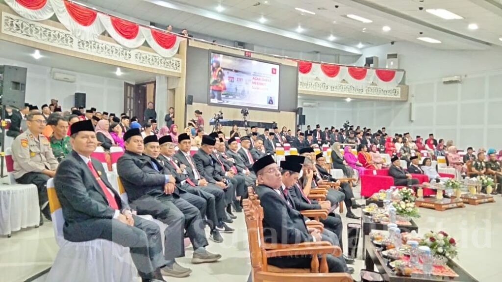 Suasana rapat Paripurna DPRD Kota Malang, Jumat (16/08/2024)