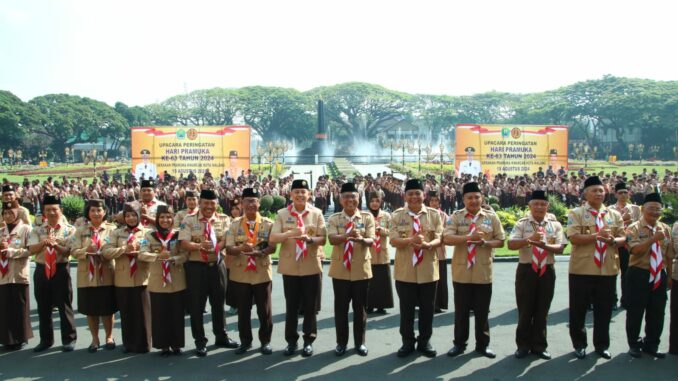 Peringati Hari Pramuka ke-63, AKBP Adhitya Panji Anom: Pramuka Harus Siap dengan Tantangan perkembangan Zaman. (Sumber Humas Polresta)