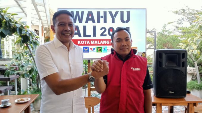 Koalisi Besar, 13 Partai Usung Pasangan Wahyu Hidayat - Ali Muthohirin di Pilkada Kota Malang 2024, Selasa (27/08/2024)