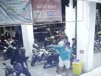 Tangkapan layar CCTV dugaan pengeroyokan yang dilakukan lima pemuda di Kota Malang. (ist)