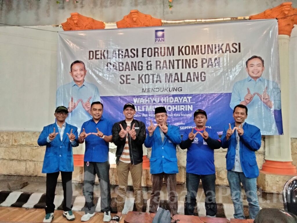 Deklarasi dukungan 57 Ranting PAN Kota Malang terhadap Paslon Wahyu - Ali