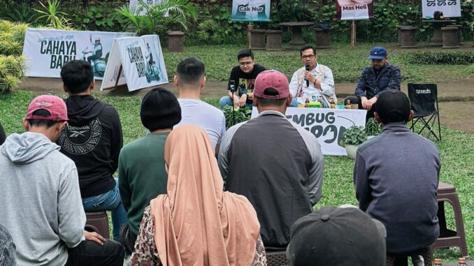 Palon Walikota dan Wakil Walikota Batu, Cak Nur - Mas Heli saat Rembug Jempol bersama sejumlah paguyuban di Kota Batu (Ist)