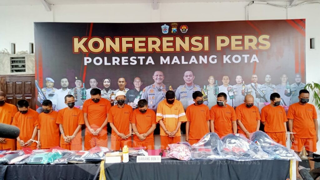 Inilah wajah pelaku yang berhasil diamankan Satreskrim Polresta Malang Kota beserta Polsek jajaran