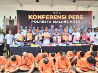 Polresta Malang Kota Beberkan Hasil Ungkap Ops Tumpas Semeru 2024, Puluhan Kilogram Ganja Diamankan, Kamis (26/09/2024)