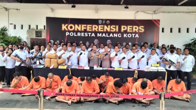 Satreskoba Polresta Malang Kota Amankan 41 Kg Ganja Dari Kelompok YN, Kamis (26/09/2024)