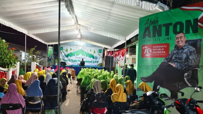 Dorongan Para Ulama dan Masyarakat, Abah Anton Tegaskan Pencalonannya, Sabtu (28/09/2024) malam.