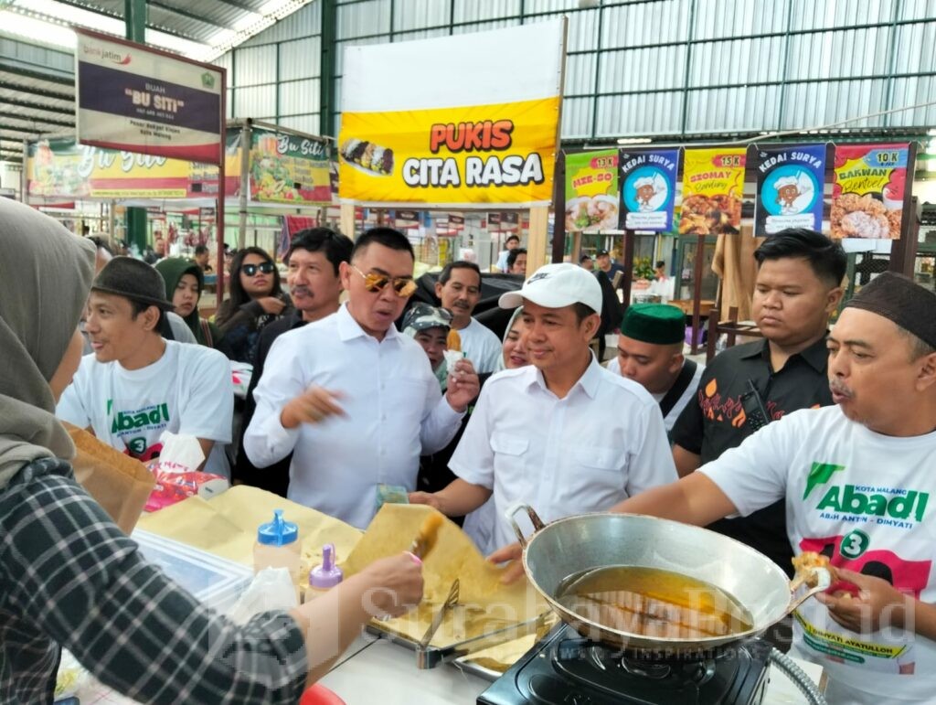 Pada pedagang lebih memilih pasangan Abah Anton - Dimyati Ayatullah sebagai pemimpin Kota Malang