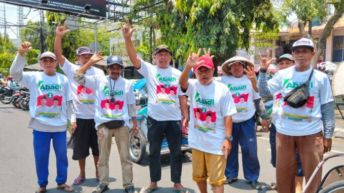 Kebaikan Abah Anton selalu diingat, terbukti, para Abang Becak setia memilih Abah Anton Untuk Memimpin Kota Malang. (ist)